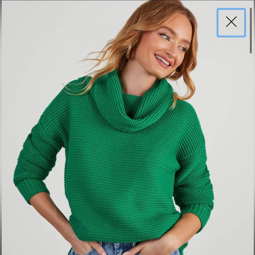 Denise Knit Sweater—Green